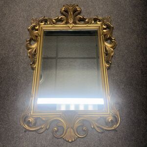 Ornate 1974 Syroco Antique Gold Tone Wall Mirror #5851 Hollywood Regency 33x21